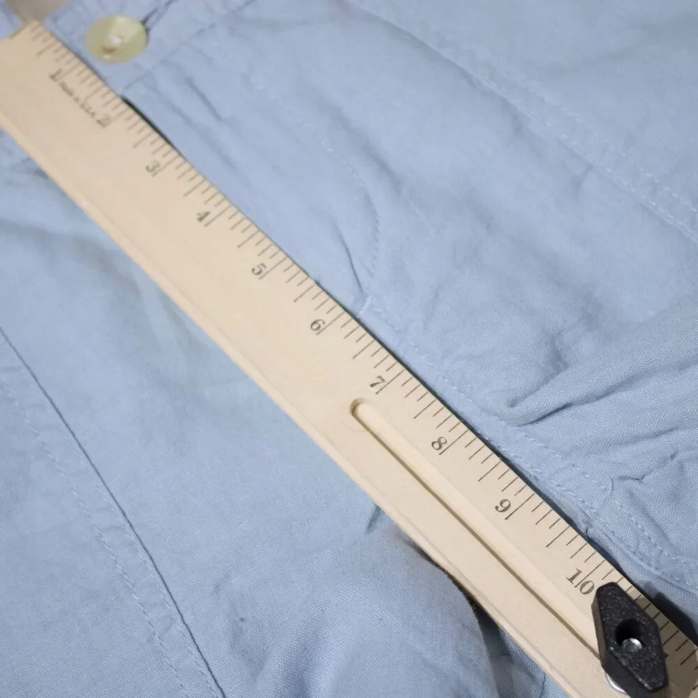 NWT Banana Republic Martin Fit Cargo Capri Pants Light Blue Linen Blend Women 12